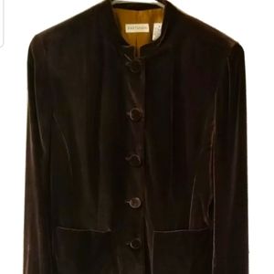 Vintage Anne Taylor Fitted Velvet Jacket Size 6